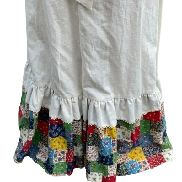70's Vintage Vicky Vaughn Junior Patchwork Prairie‎ Dress - Picture 6 of 9
